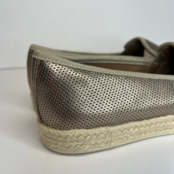 Clarks Collection Womens Azella Theoni Rose Gold Metallic Slip Ons Sz 8.5M NWOB - Picture 10 of 16